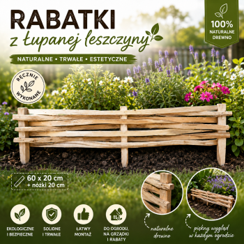 Rabatka leszczynowa 60x20 cm 6 szt.